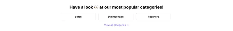 Wireframe - banner survey with 3 categories template preview
