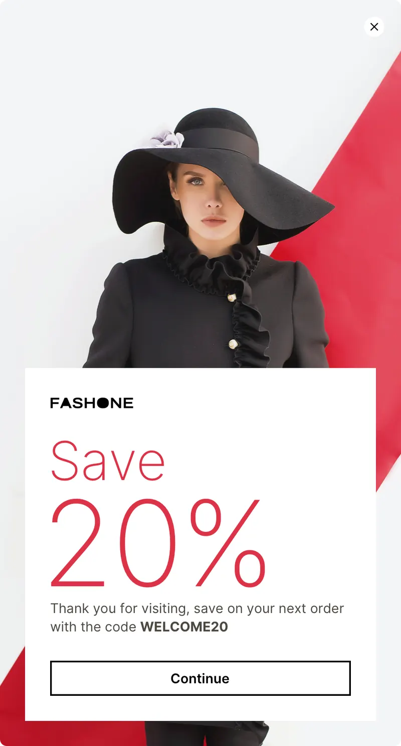 Fashone - panel vertical offer background image inset template preview