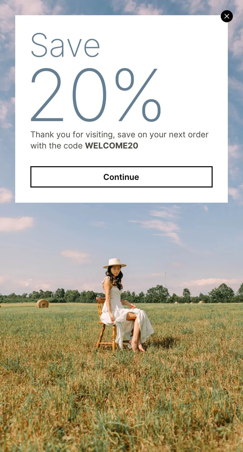 Fashone - panel vertical offer background image inset top template preview