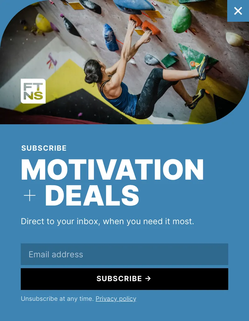 Ftns - modal vertical subscribe image top blue template preview