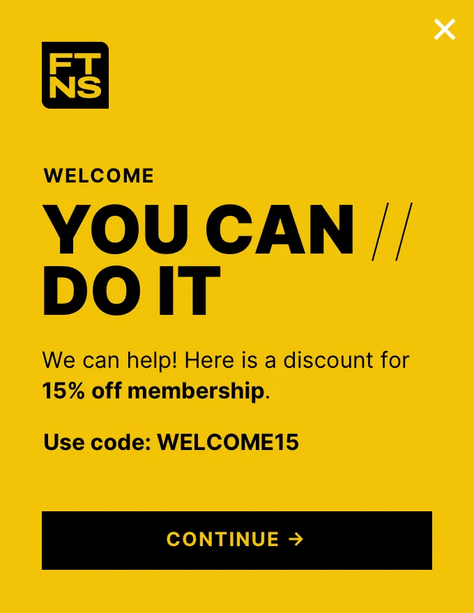 Ftns - slidein welcome offer template preview