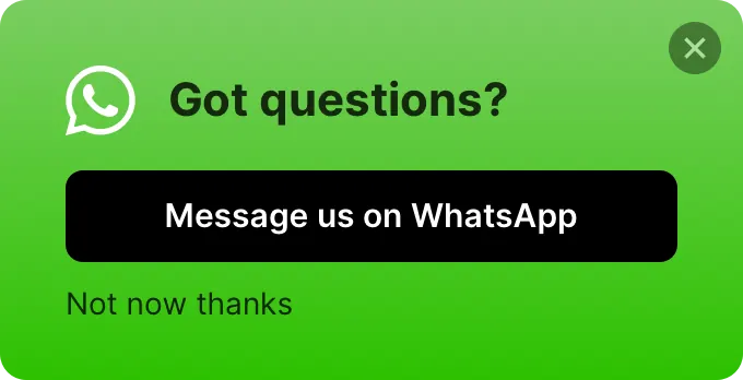 Wireframe - popup slide-in social what's app small template preview